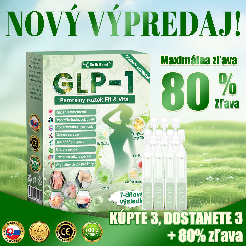 🍀BuildLeaf® GLP-1 6-v-1 Fit & Vital Perorálny Roztok  (Len raz denne, viditeľné zmeny už za 7 dní) Pre obezitu, kardiovaskulárne ochorenia, cukrovku, spánkové apnoe, zdravie čriev, problémy s kĺbmi a ďalšie🌿🌿