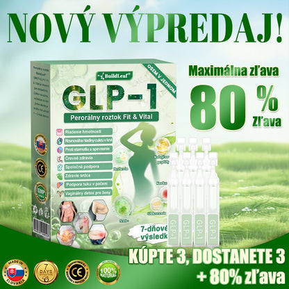 🍀BuildLeaf® GLP-1 6-v-1 Fit & Vital Perorálny Roztok  (Len raz denne, viditeľné zmeny už za 7 dní) Pre obezitu, kardiovaskulárne ochorenia, cukrovku, spánkové apnoe, zdravie čriev, problémy s kĺbmi a ďalšie🌿🌿