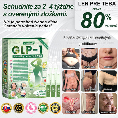 🍀BuildLeaf® GLP-1 6-v-1 Fit & Vital Perorálny Roztok  (Len raz denne, viditeľné zmeny už za 7 dní) Pre obezitu, kardiovaskulárne ochorenia, cukrovku, spánkové apnoe, zdravie čriev, problémy s kĺbmi a ďalšie🌿🌿
