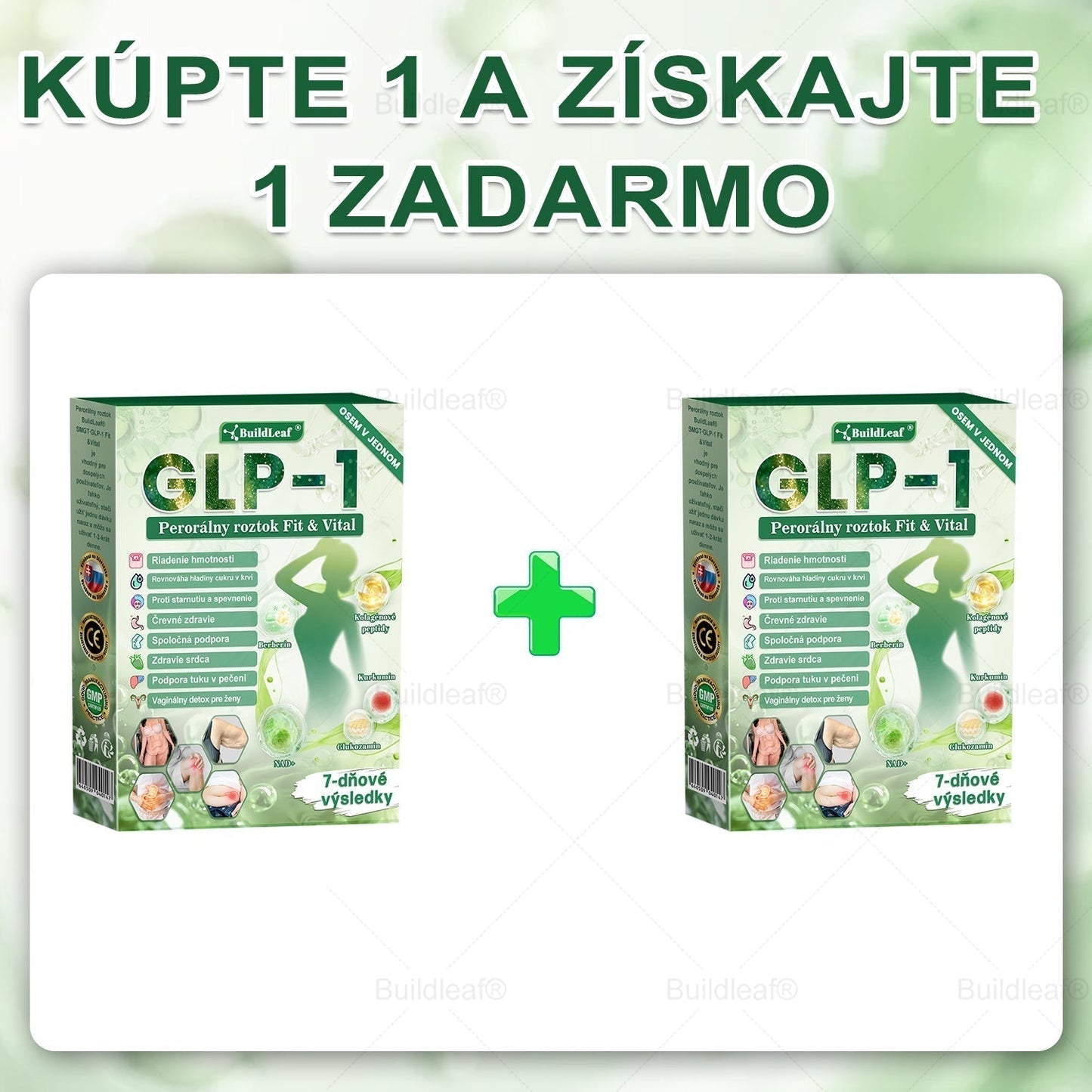 🍀BuildLeaf® GLP-1 6-v-1 Fit & Vital Perorálny Roztok  (Len raz denne, viditeľné zmeny už za 7 dní) Pre obezitu, kardiovaskulárne ochorenia, cukrovku, spánkové apnoe, zdravie čriev, problémy s kĺbmi a ďalšie🌿🌿