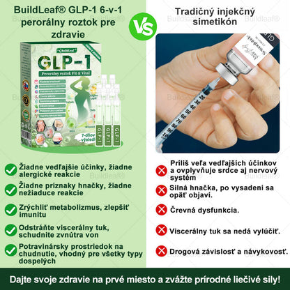 🍀BuildLeaf® GLP-1 6-v-1 Fit & Vital Perorálny Roztok  (Len raz denne, viditeľné zmeny už za 7 dní) Pre obezitu, kardiovaskulárne ochorenia, cukrovku, spánkové apnoe, zdravie čriev, problémy s kĺbmi a ďalšie🌿🌿